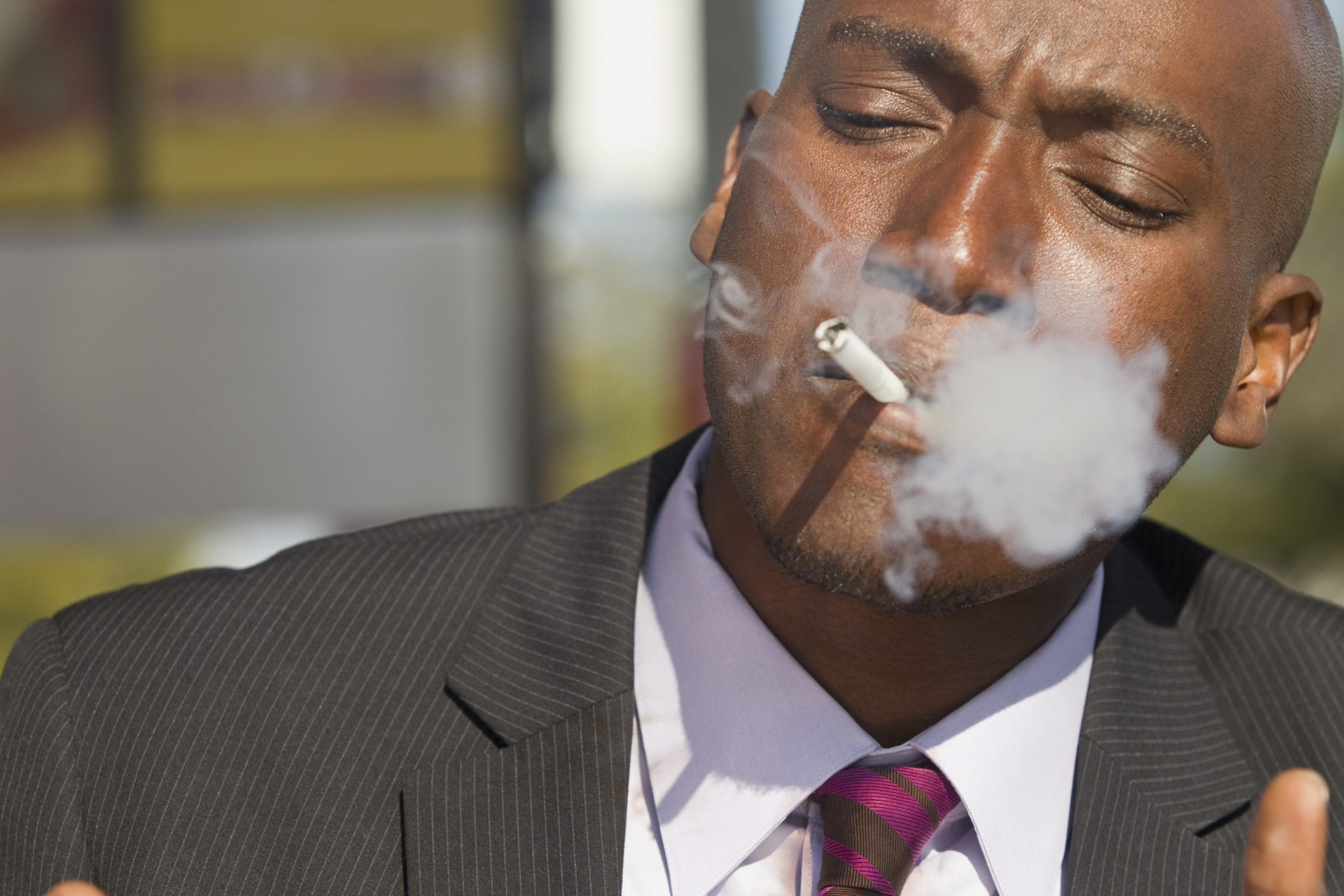 man smoking