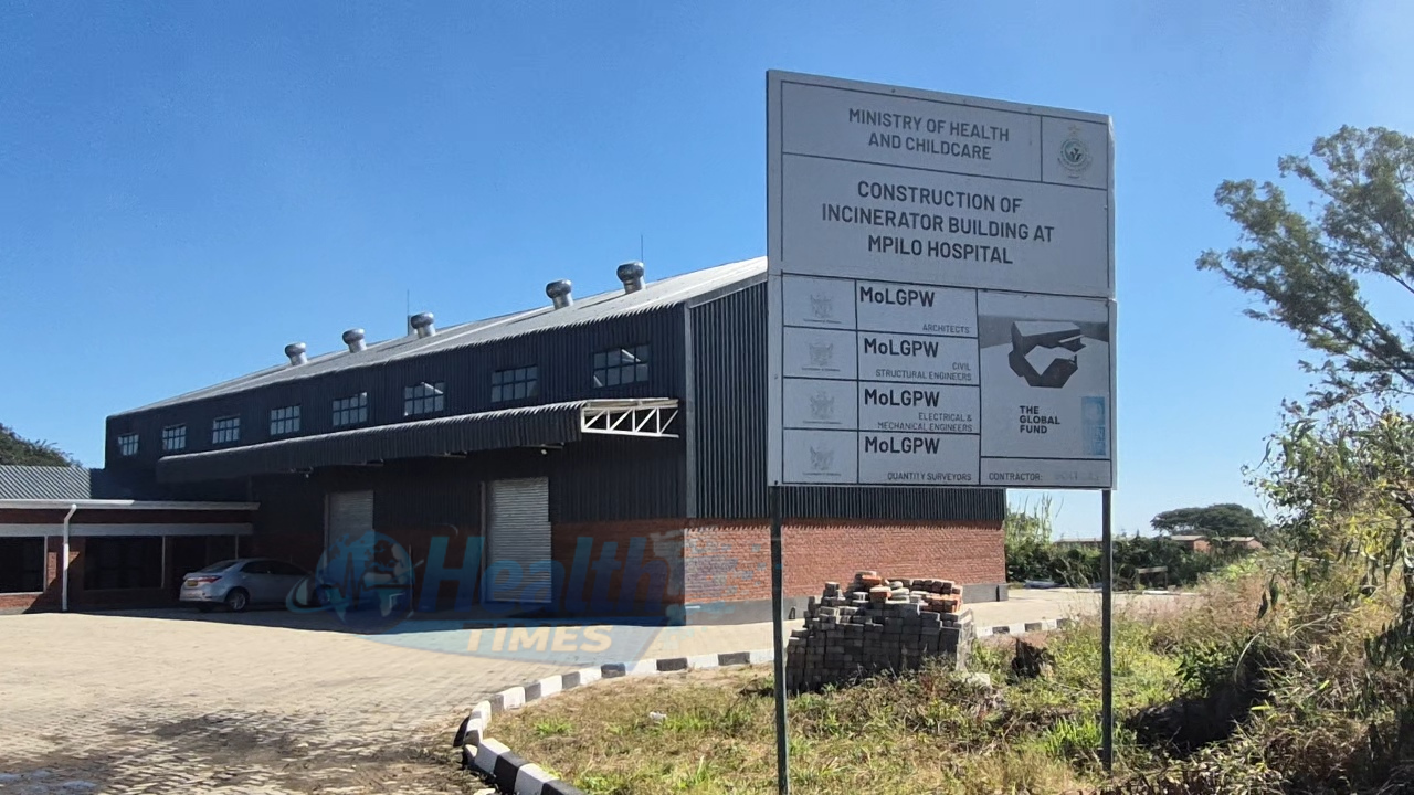 The new high-capacity medical waste incinerator at Mpilo Central Hospital in Bulawayo