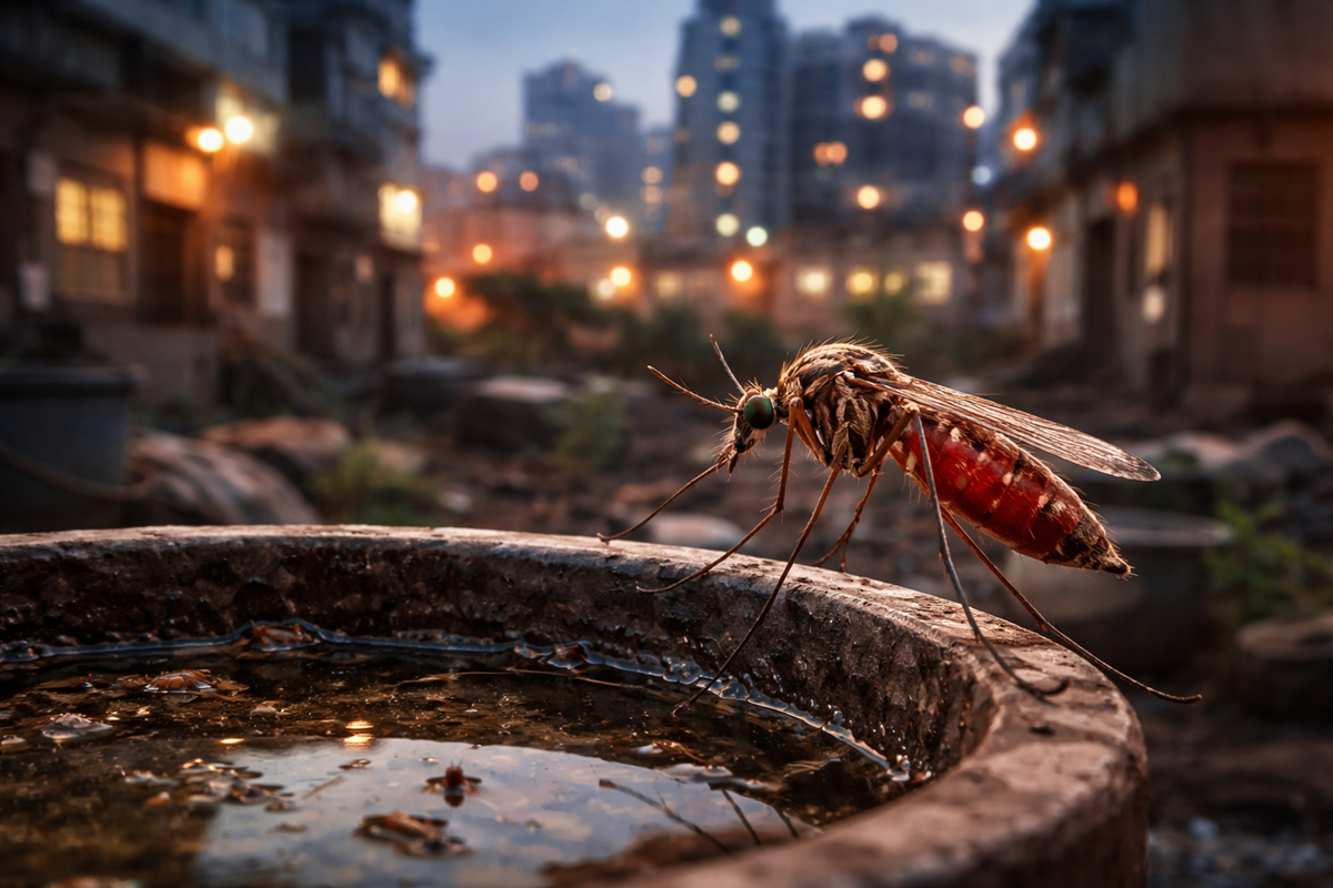 Invasive Anopheles stephensi mosquito in urban African environment posing malaria transmission threat in cities