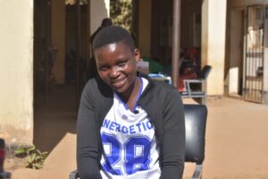 Christabel Chiweso at Wadzanayi Clinic in Shamva sharing her experience of finding a family planning method that worked for her.