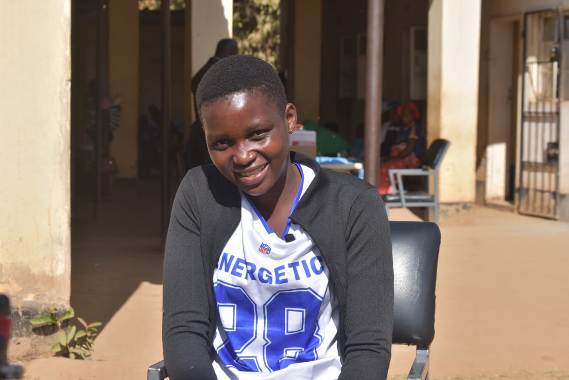 Christabel Chiweso at Wadzanayi Clinic in Shamva sharing her experience of finding a family planning method that worked for her.