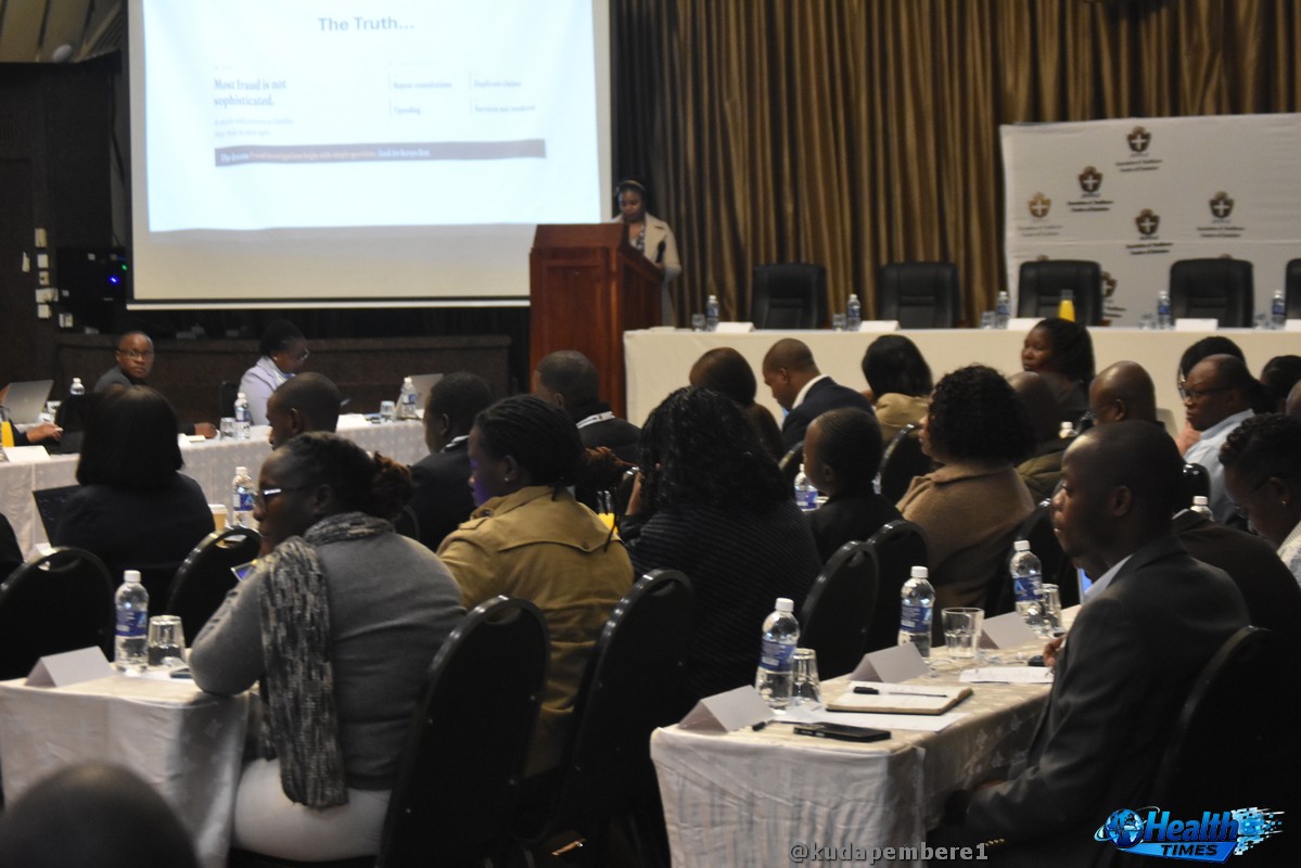 Stakeholders follow proceedings during the Association of Healthcare Funders of Zimbabwe Healthcare Fraud Indaba in Harare.