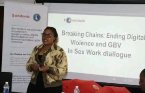 Precious Msindo, Programmes Coordinator at Springs of Life Zimbabwe, speaking on sex workers’ rights, HIV prevention, and Lenacapavir access in Zimbabwe