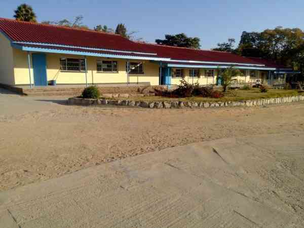 Side view of St Faith's High School in Makoni District, Manicaland, where more than 382 students were affected by an acute respiratory illness outbreak.