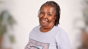 Martha Tholanah, 60, who has lived with HIV for 21 years, highlighting the realities of ageing with HIV.