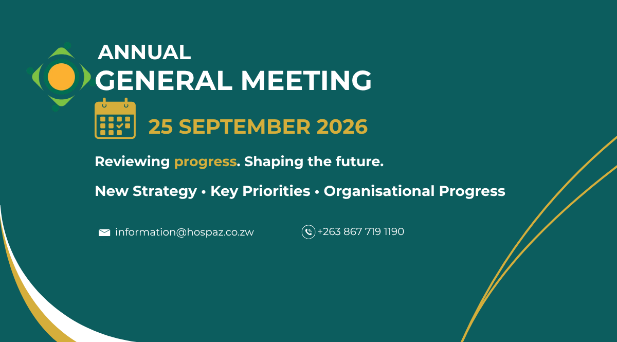 HOSPAZ Sets September AGM to Shape Zimbabwe’s Next Chapter in Hospice and Palliative Care