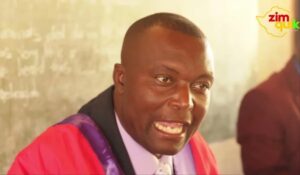 Chief Nyamaropa during a traditional court proceeding in Shamva where a woman was ordered to pay a beast over alleged HIV transmission